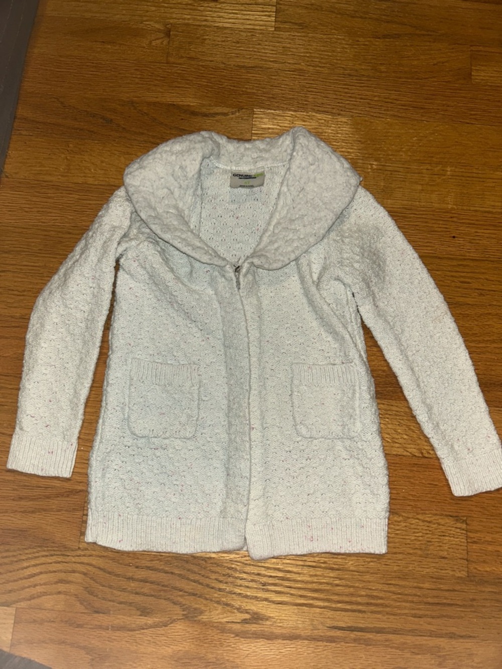 Cozy Shawl Collar off white girls  Sweater Cardigan 5t